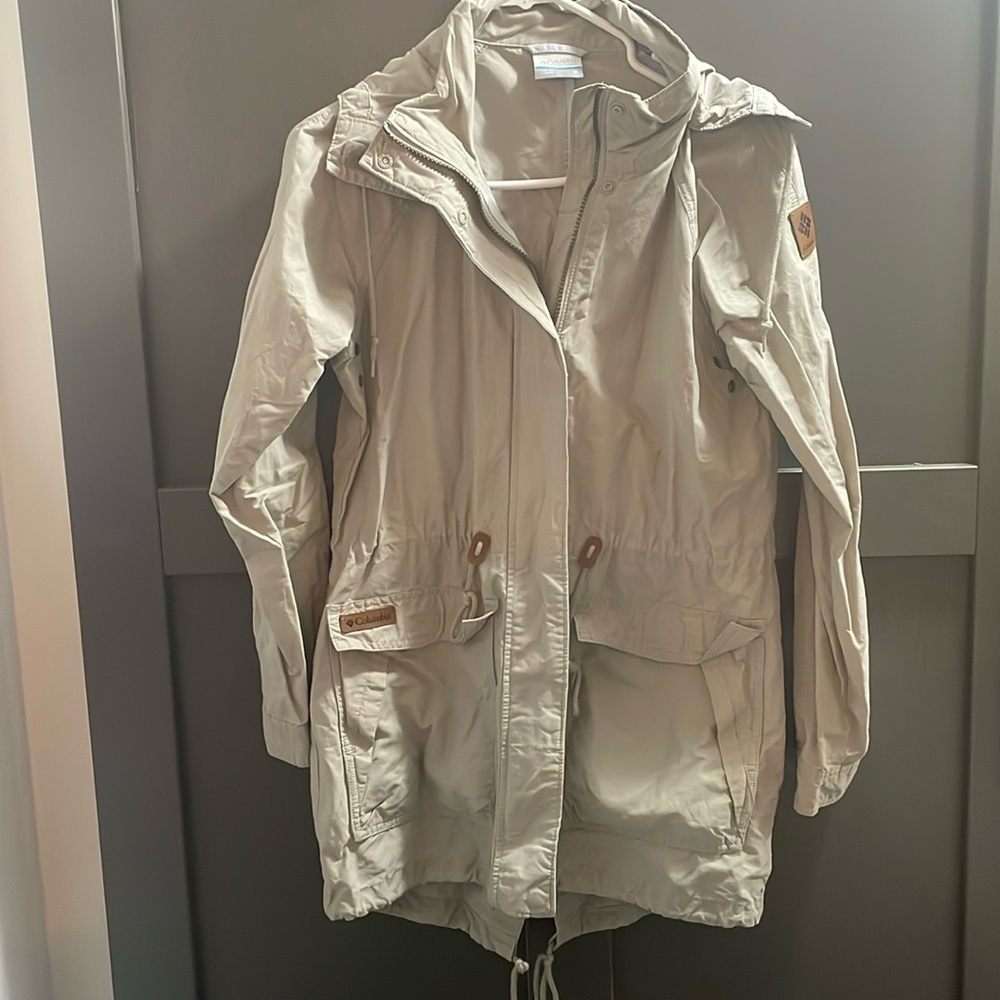 Columbia twill jacket with hood